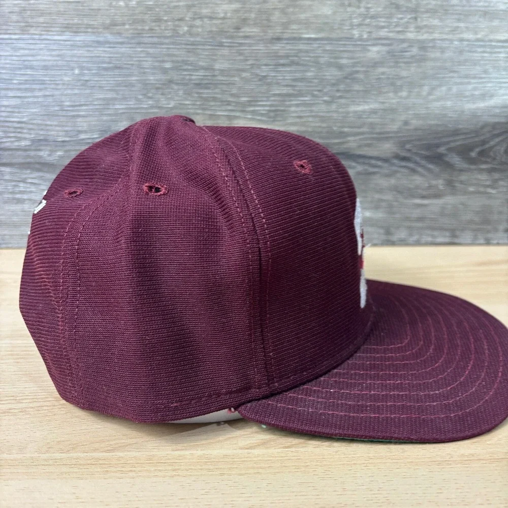 Vintage Florida Hat Cap Snap Back Maroon CS District 16 High School Baseball USA